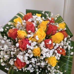 Bouquet arancio e giallo